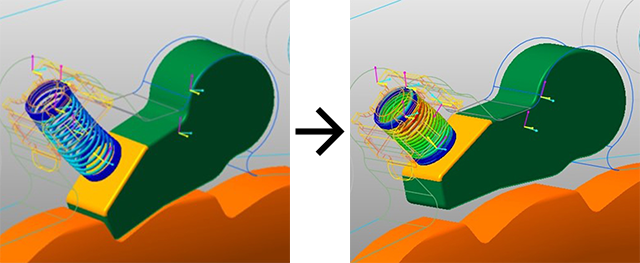 ポール（ポールクラッチ部品）の挙動検討（機構解析）