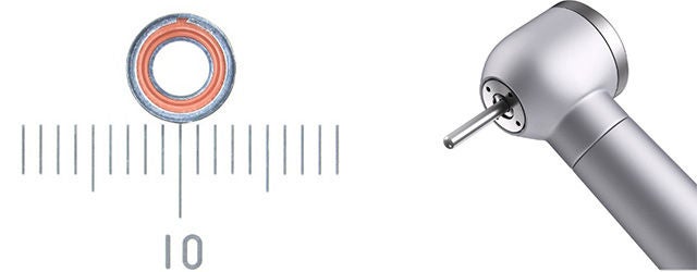 Dental tool with bearing for scale