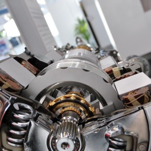 Automotive, hybrid vehicles, transmission, cut