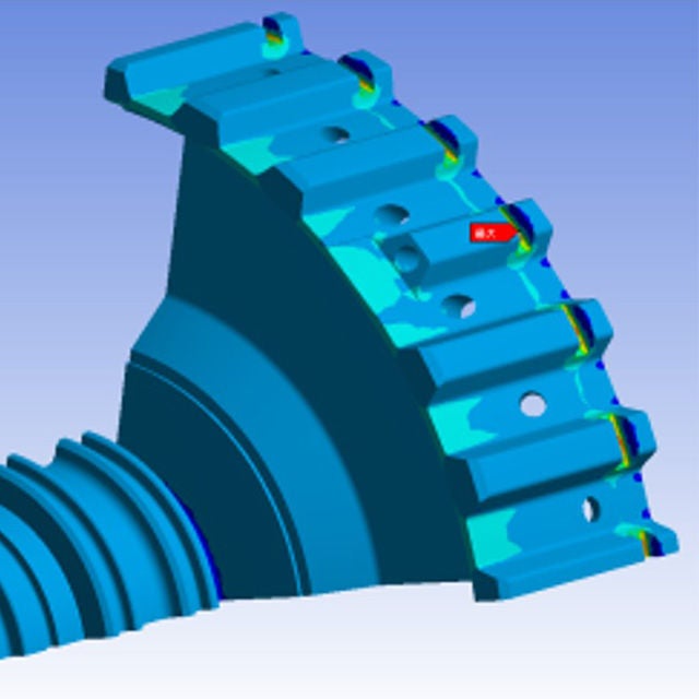 ハウジング（クラッチパック部品）の強度検討（構造解析