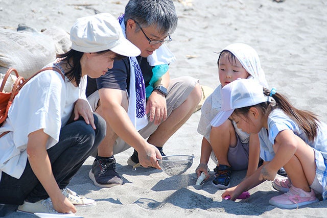 マイクロプラスチック回収体験