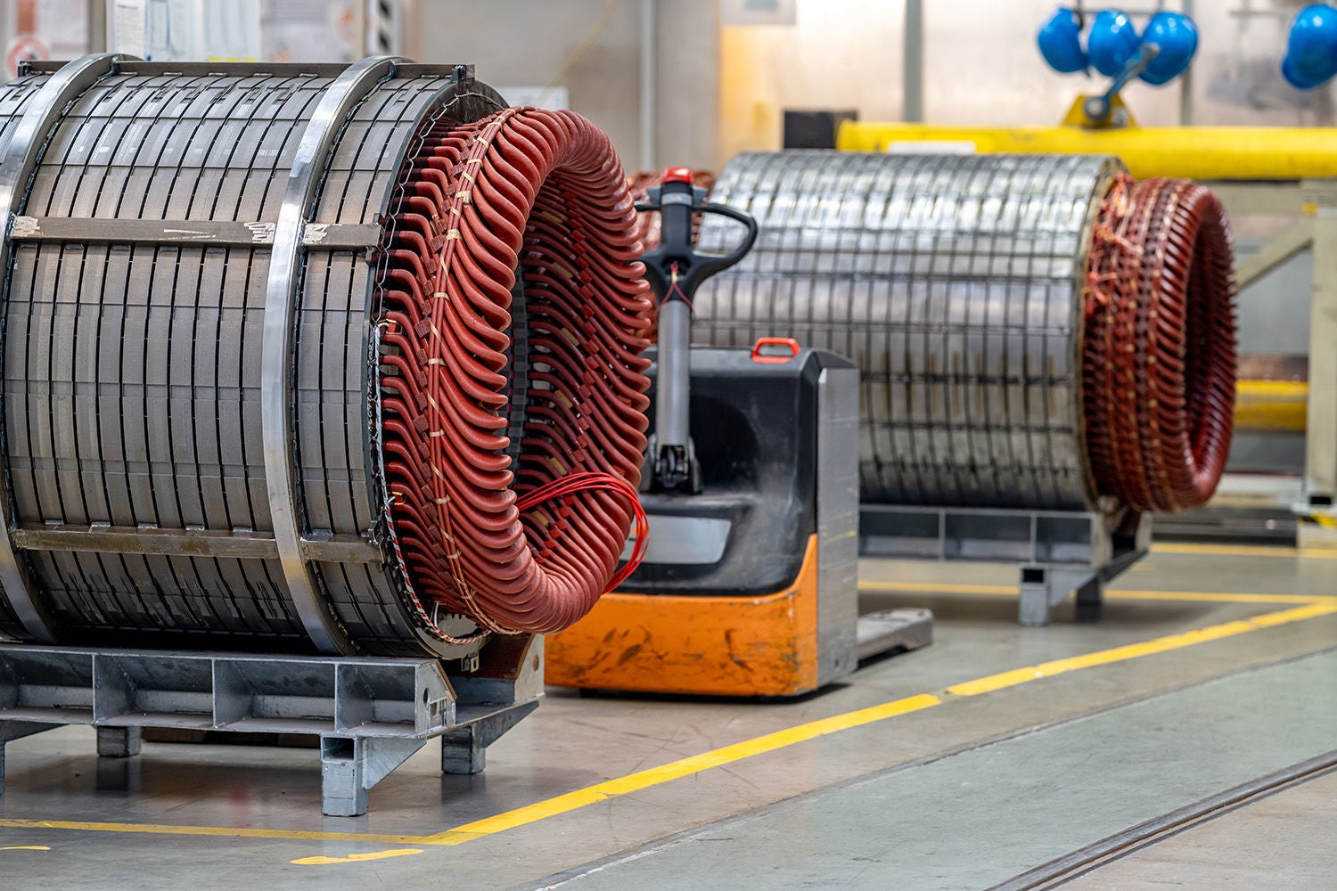 factory for the production of industrial electric motors