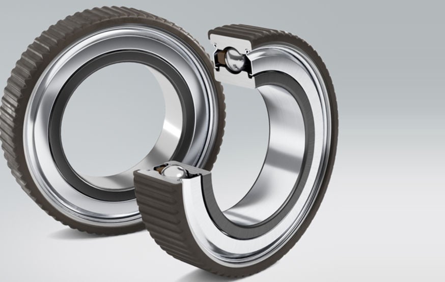 Deep Groove Ball Bearing, plastic over-moulded bearing NSK plastic over-moulded bearing
