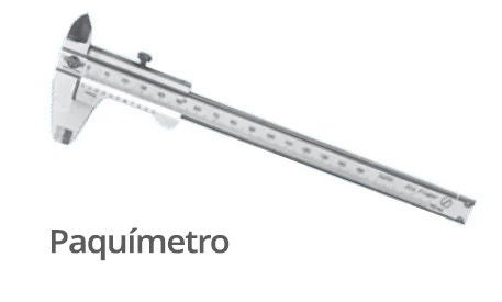 Um conjunto de paquímetros.