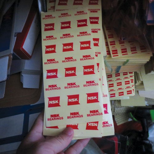 Fake NSK bearing labels Counterfeiting, Fake NSK bearing labels, China
