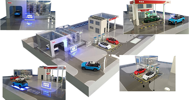 ジオラマ：未来のモビリテイ社会